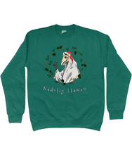 Load image into Gallery viewer, Mari Lwyd Nadolig Llawen - Crys Chwys