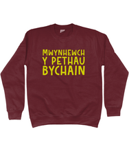 Load image into Gallery viewer, Mwynhewch y pethau bychain - Crys Chwys