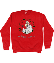 Load image into Gallery viewer, Mari Lwyd Nadolig Llawen - Crys Chwys