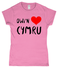 Load image into Gallery viewer, Dwi'n Caru Cymru - Crys-T "fitted"