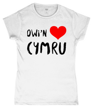 Load image into Gallery viewer, Dwi'n Caru Cymru - Crys-T "fitted"