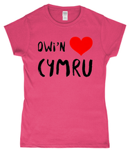 Load image into Gallery viewer, Dwi'n Caru Cymru - Crys-T "fitted"