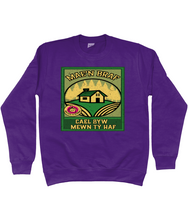 Load image into Gallery viewer, Mae'n braf cael byw mewn ty haf - Crys chwys