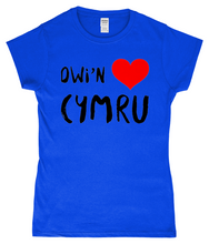 Load image into Gallery viewer, Dwi'n Caru Cymru - Crys-T "fitted"