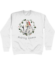 Load image into Gallery viewer, Mari Lwyd Nadolig Llawen - Crys Chwys