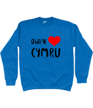 Load image into Gallery viewer, Dwi'n Caru Cymru - Crys chwys