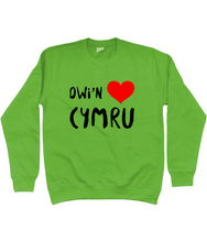 Load image into Gallery viewer, Dwi'n Caru Cymru - Crys chwys
