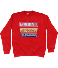 Load image into Gallery viewer, Annibyniaeth Independencia - Crys chwys