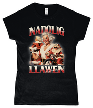 Load image into Gallery viewer, Nadolig Llawen a Blwyddyn Newydd Dda - Crys-T "fitted"