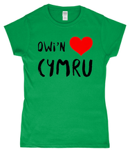 Load image into Gallery viewer, Dwi'n Caru Cymru - Crys-T "fitted"