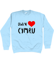 Load image into Gallery viewer, Dwi'n Caru Cymru - Crys chwys