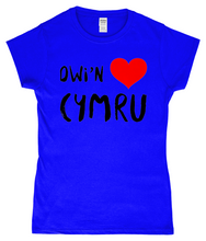 Load image into Gallery viewer, Dwi'n Caru Cymru - Crys-T "fitted"