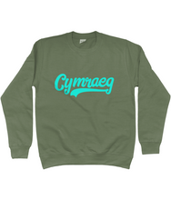 Load image into Gallery viewer, Cymraeg - Glas - Crys chwys