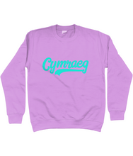 Load image into Gallery viewer, Cymraeg - Glas - Crys chwys