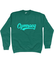 Load image into Gallery viewer, Cymraeg - Glas - Crys chwys